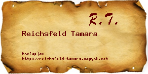 Reichsfeld Tamara névjegykártya